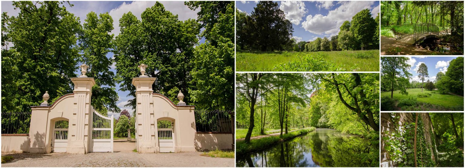 Fotostudio für Businessfotos in Berlin - Bildcollage des Bucher Schlossparks in Berlin